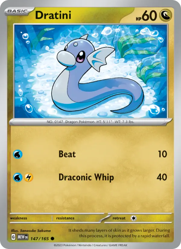 Dratini 147 151 Pokesingles