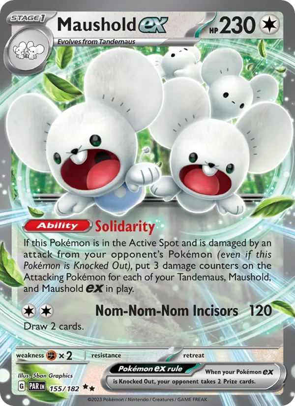 Maushold ex 155 Paradox Rift Pokesingles