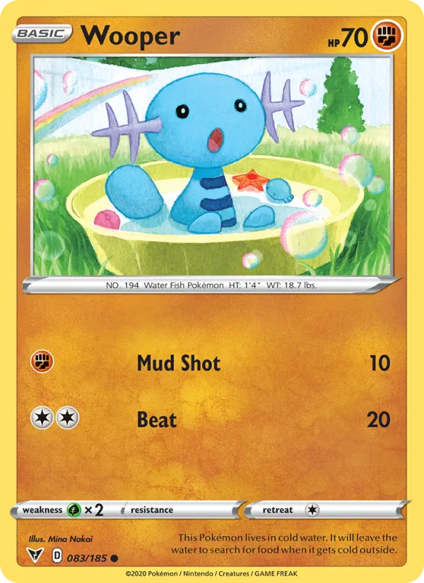 Wooper 83 Vivid Voltage Pokesingles