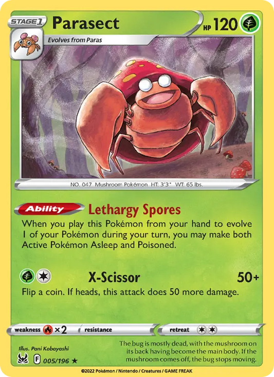 Parasect 5 Lost Origin Pokesingles
