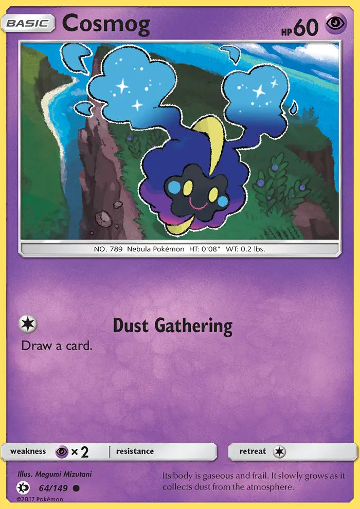 Cosmog 64 Sun & Moon Pokesingles