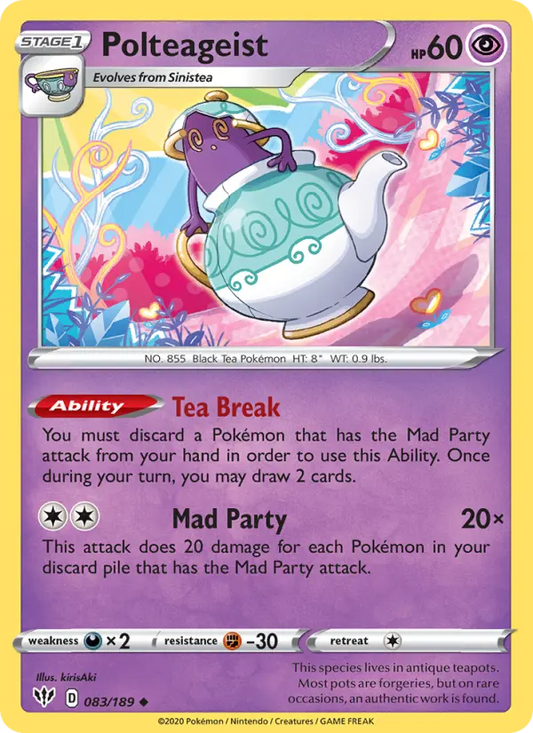 Polteageist 83 Darkness Ablaze Pokesingles