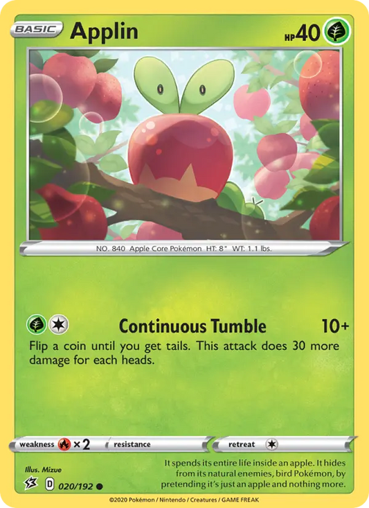Applin 20 Rebel Clash Pokesingles