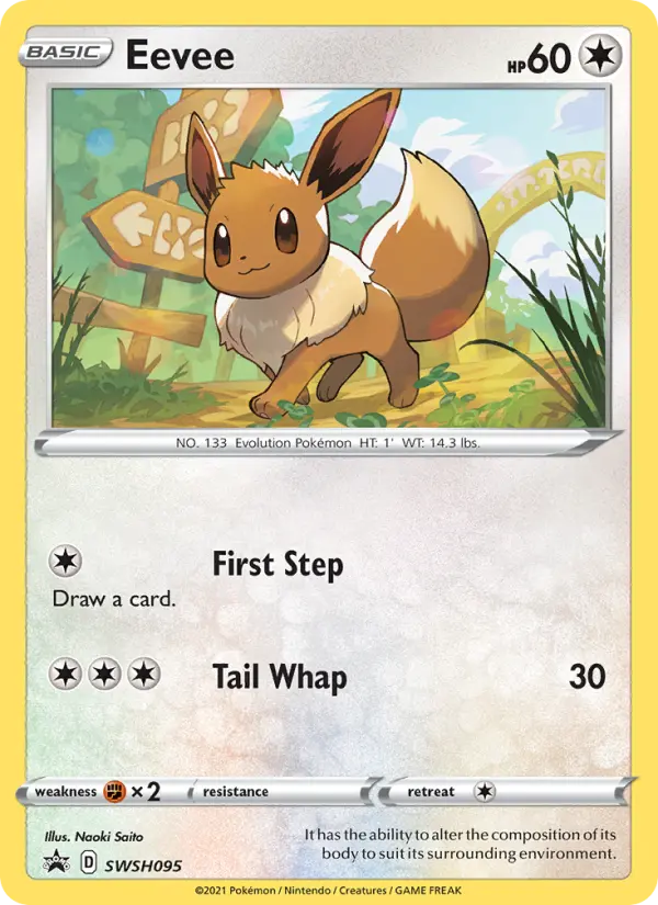 Eevee SWSH095 SWSH Black Star Promos Pokesingles