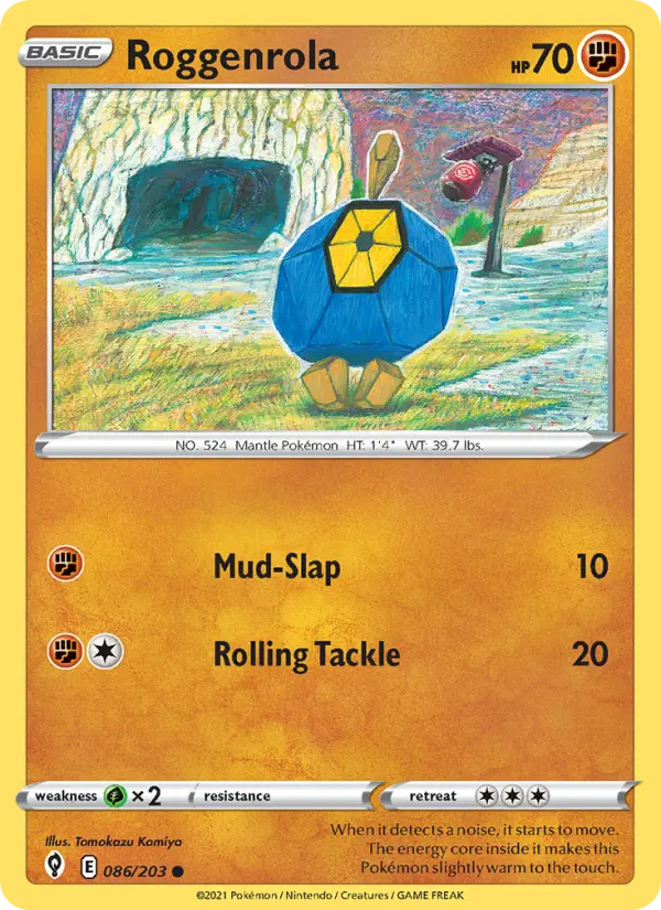 Roggenrola 86 Evolving Skies Pokesingles