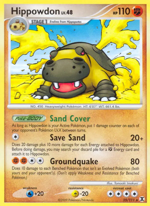 Hippowdon 25 Rising Rivals Pokesingles