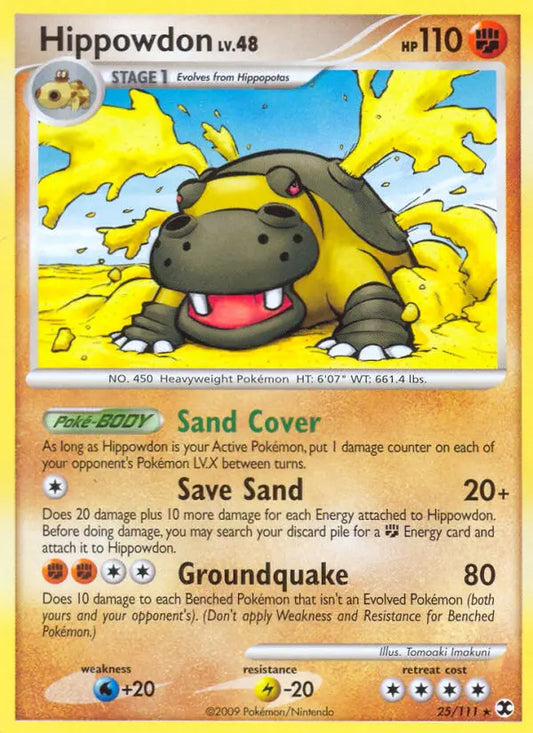 Hippowdon 25 Rising Rivals Pokesingles