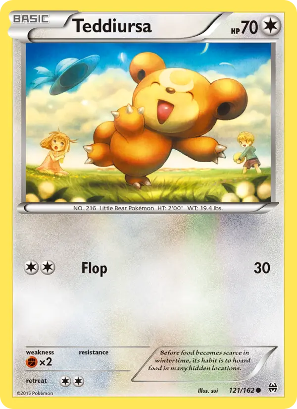 Teddiursa 121 BREAKthrough Pokesingles