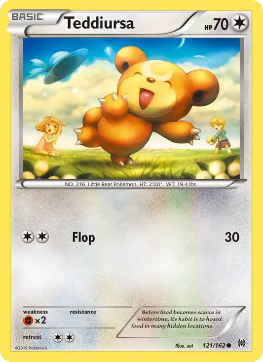 Teddiursa 121 BREAKthrough Pokesingles