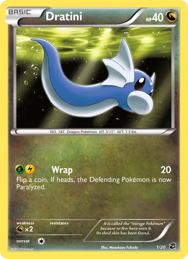 Dratini 1 Dragon Vault Pokesingles