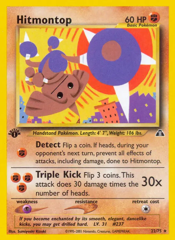 Hitmontop 22 Neo Discovery Pokesingles