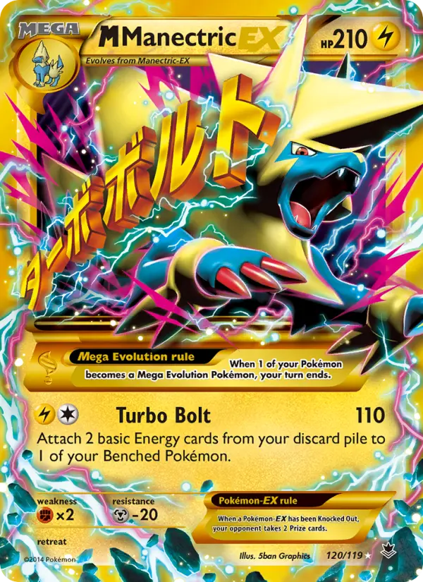 M Manectric EX 120 Phantom Forces Pokesingles