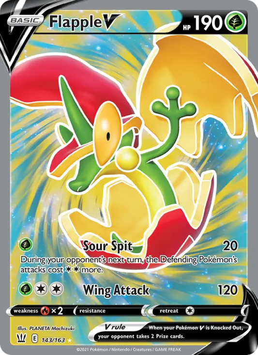 Flapple V 143 Battle Styles Pokesingles