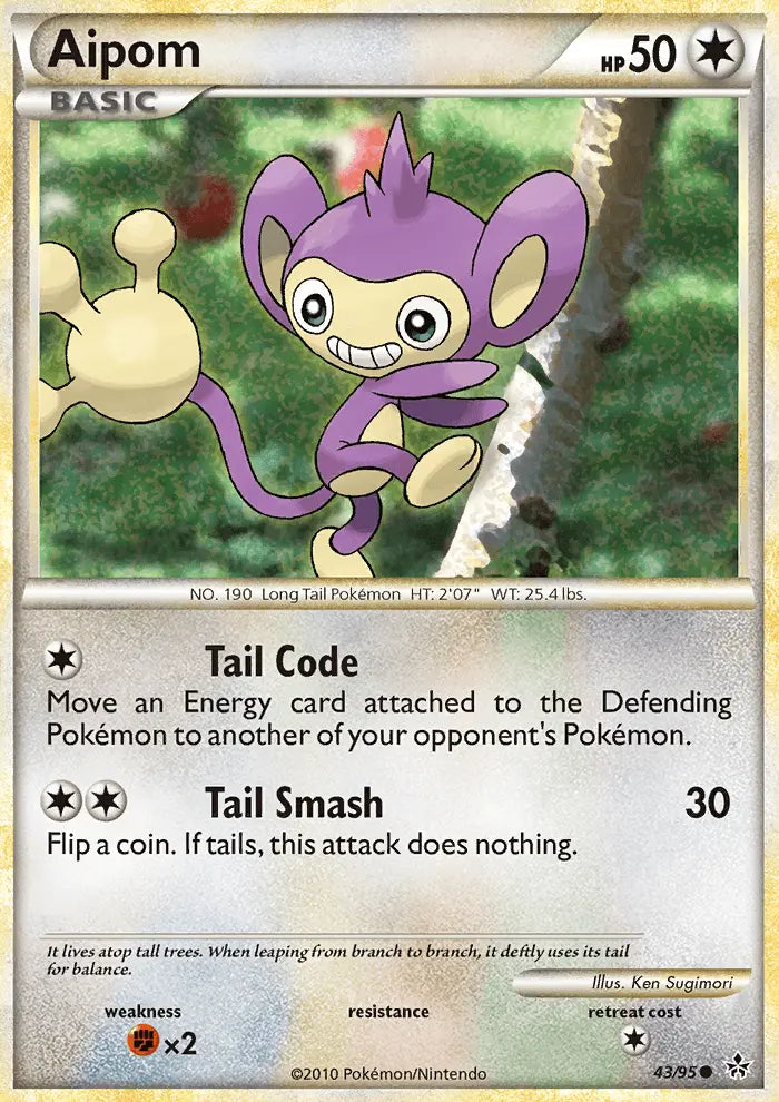 Aipom 43 Unleashed Pokesingles