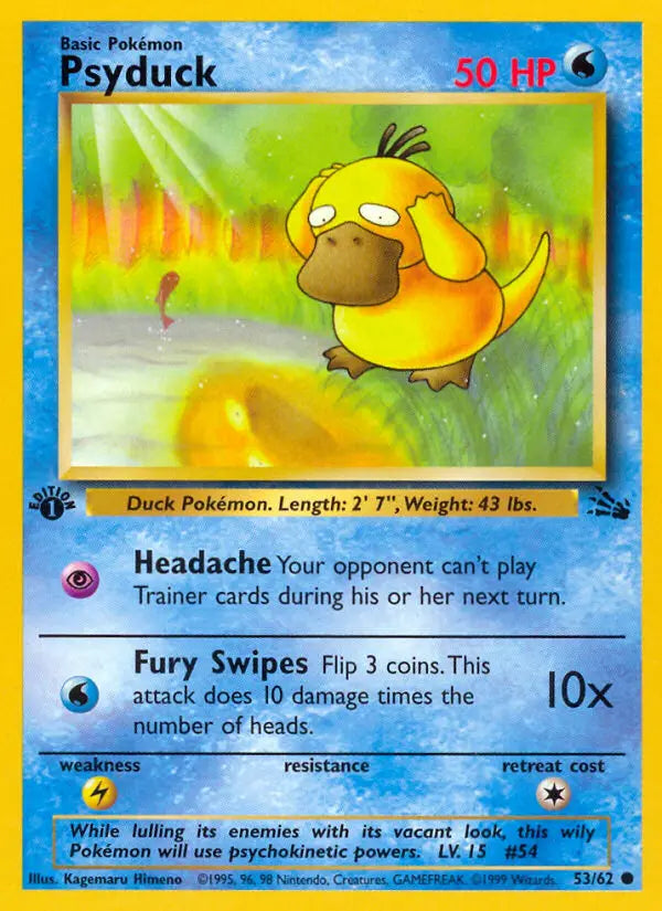 Psyduck 53 Fossil Pokesingles
