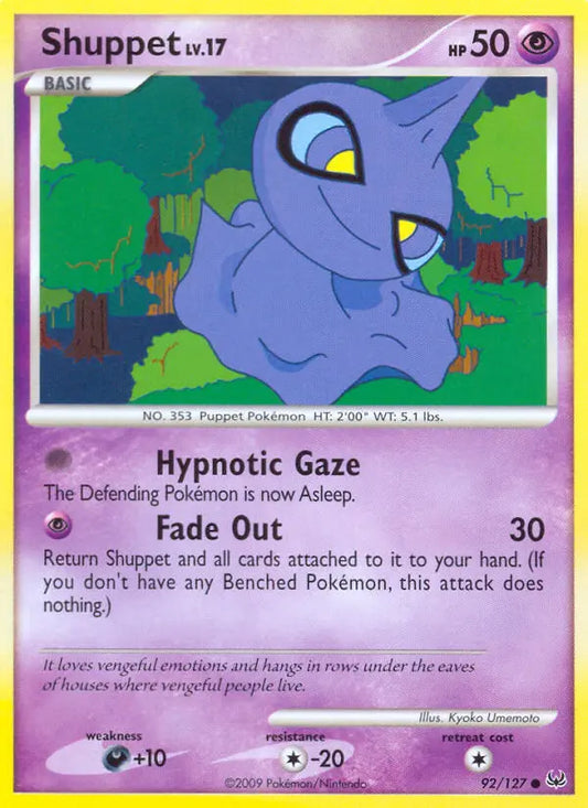 Shuppet 92 Platinum Pokesingles