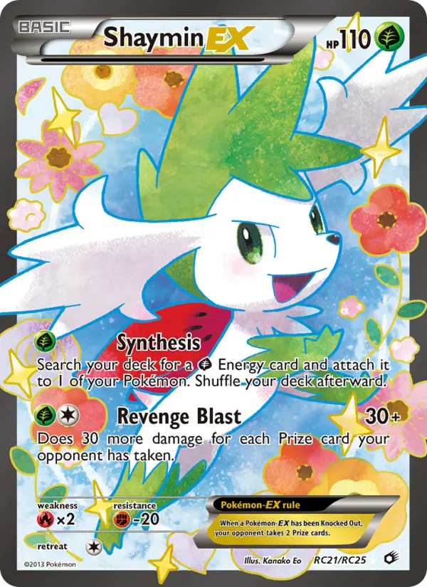 Shaymin-EX RC21 Legendary Treasures Pokesingles
