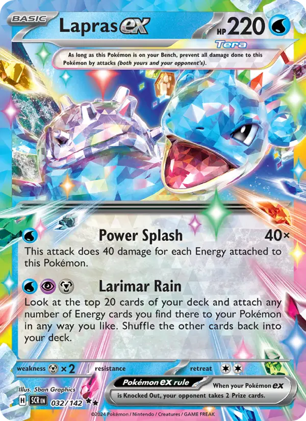 Lapras ex 32 Stellar Crown Pokesingles