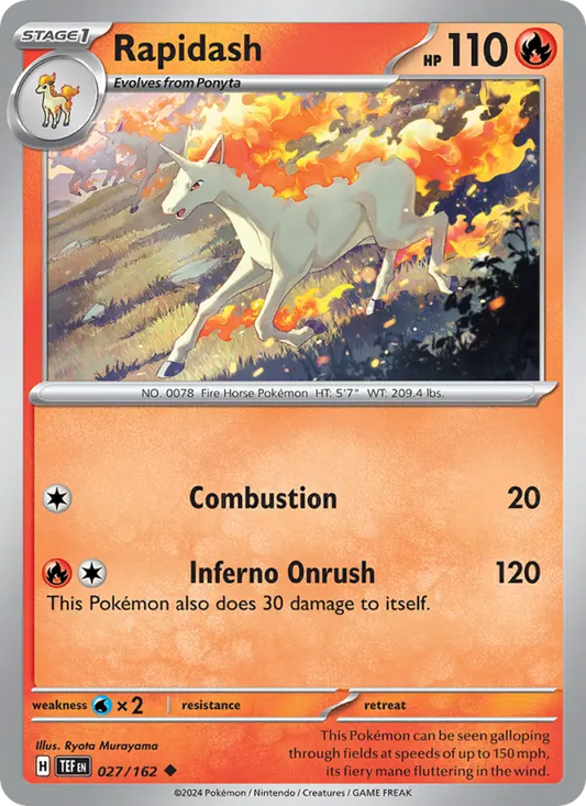 Rapidash 27 Temporal Forces Pokesingles