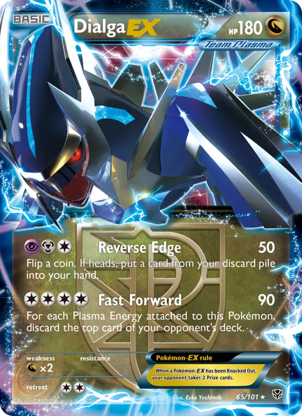 Dialga-EX 65 Plasma Blast Pokesingles