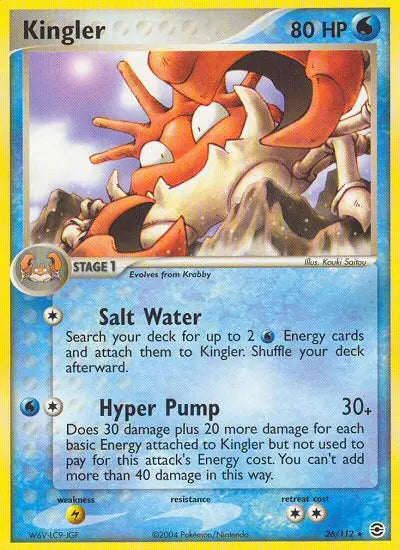 Kingler 26 FireRed & LeafGreen Pokesingles