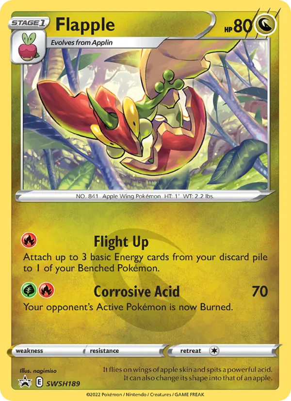 Flapple SWSH189 SWSH Black Star Promos Pokesingles