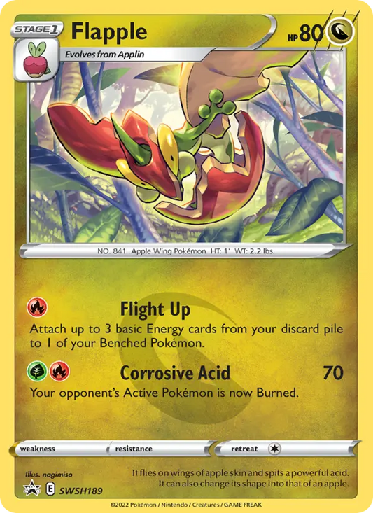 Flapple SWSH189 SWSH Black Star Promos Pokesingles