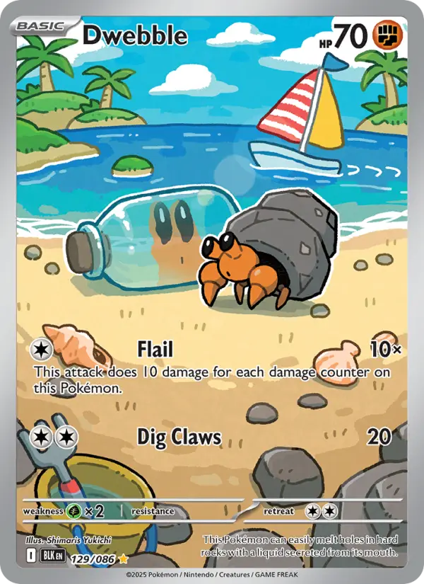 Dwebble 129 Black Bolt Pokesingles