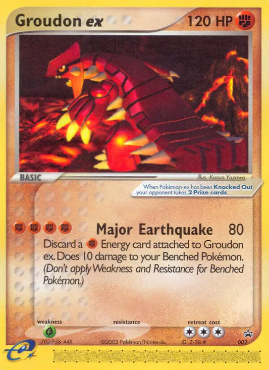 Groudon ex 2 Nintendo Black Star Promos Pokesingles