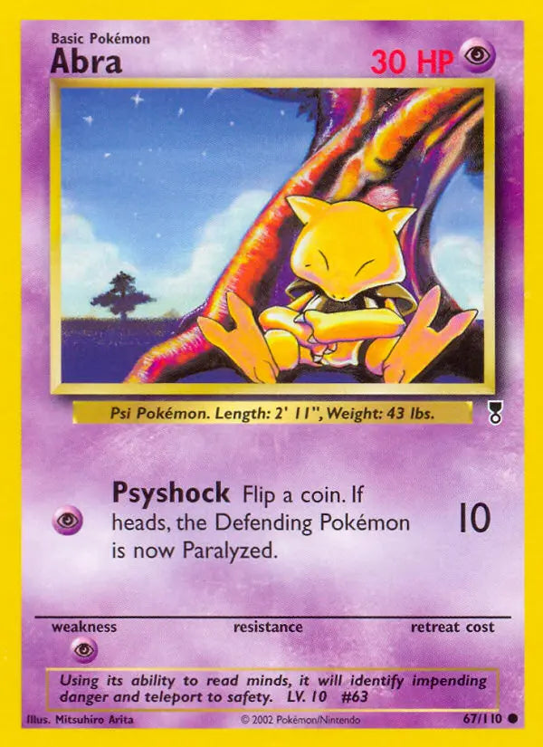 Abra 67 Legendary Collection Pokesingles