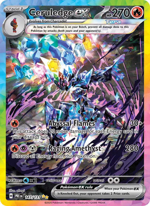 Ceruledge ex 147 Prismatic Evolutions Pokesingles