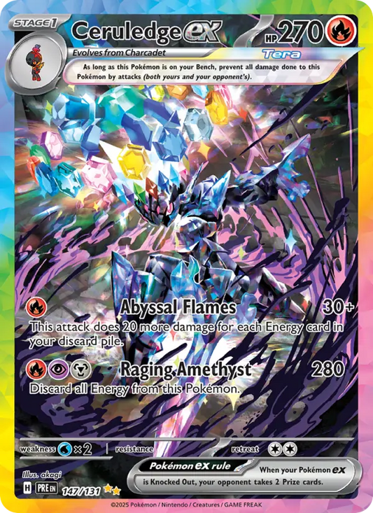 Ceruledge ex 147 Prismatic Evolutions Pokesingles