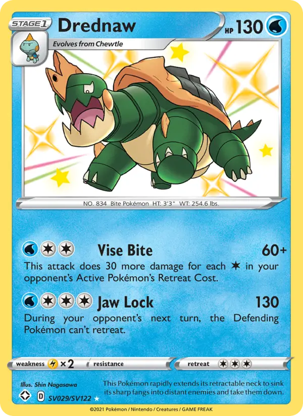 Drednaw SV029 Shining Fates Pokesingles