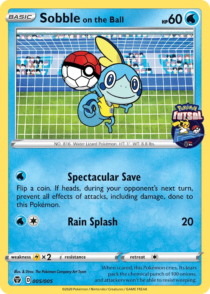 Sobble on the Ball 5 Pokémon Futsal 2020 Pokesingles