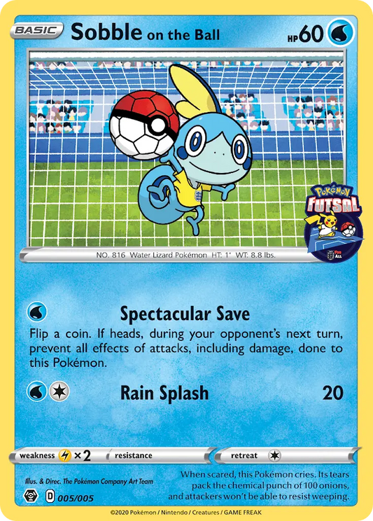 Sobble on the Ball 5 Pokémon Futsal 2020 Pokesingles