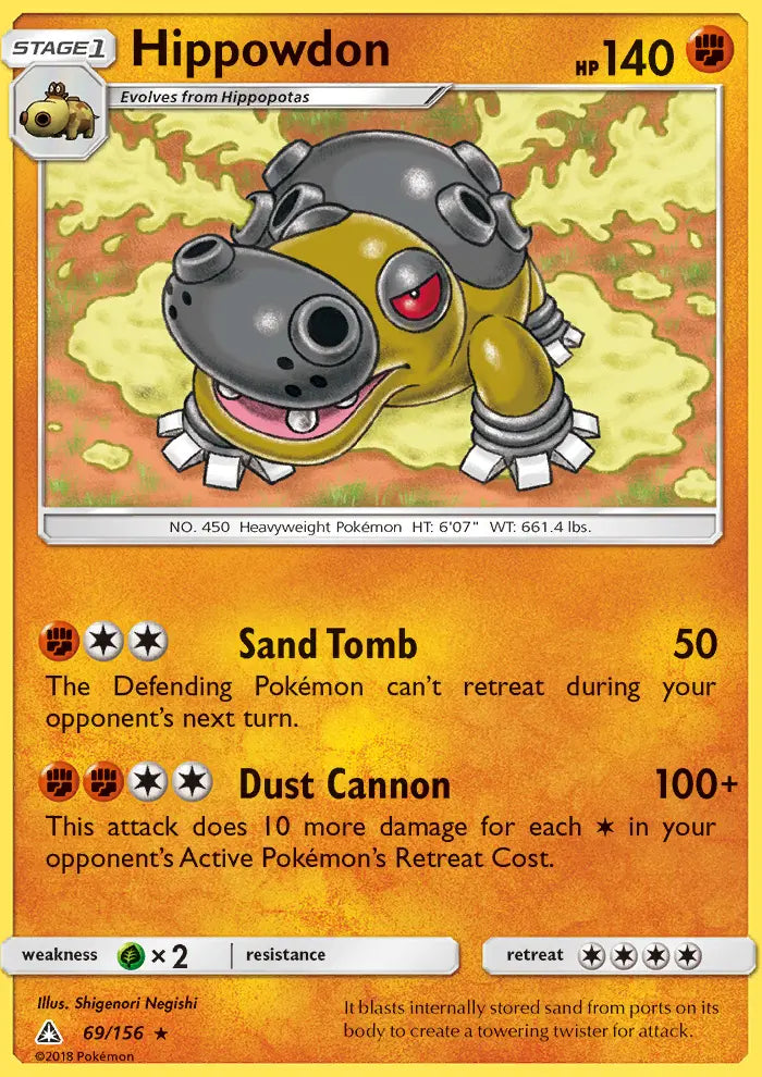 Hippowdon 69 Ultra Prism Pokesingles