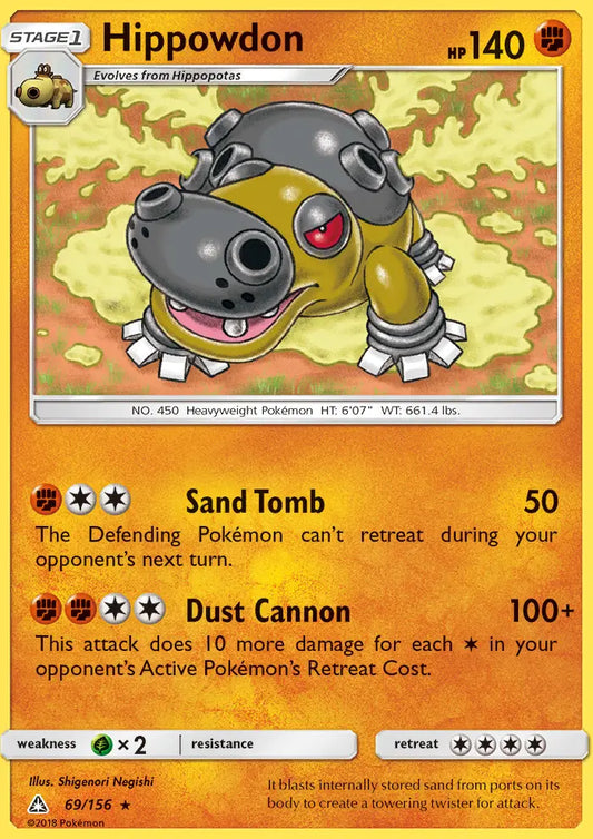 Hippowdon 69 Ultra Prism Pokesingles