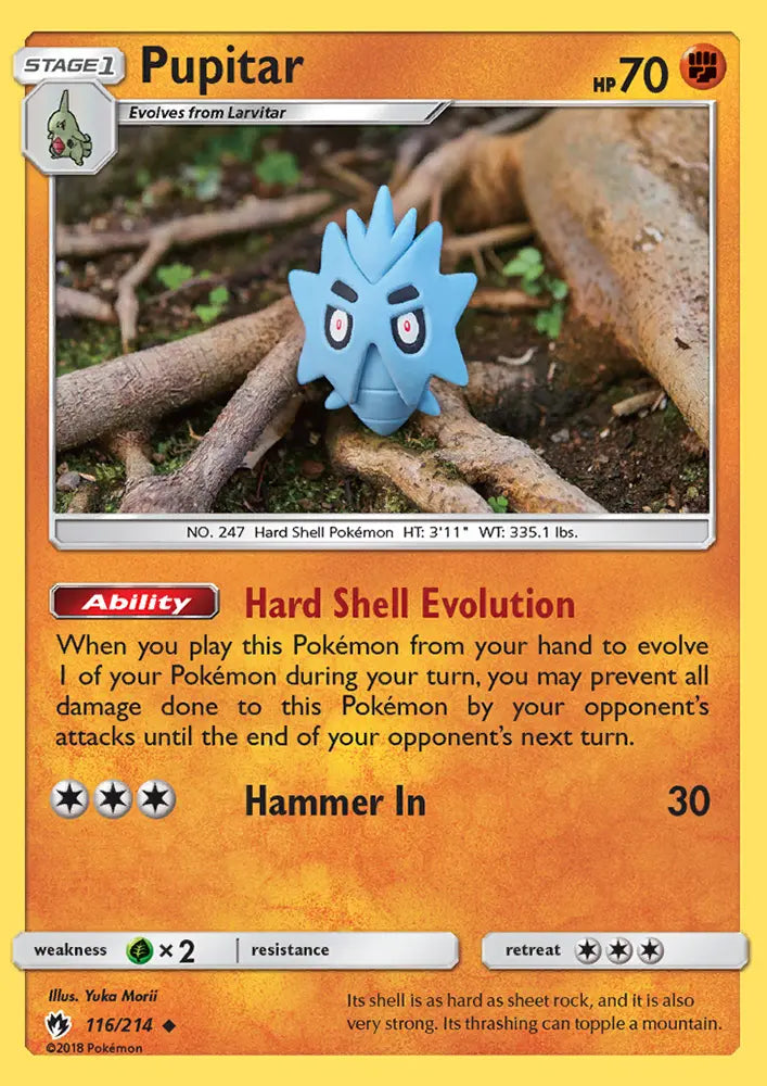 Pupitar 116 Lost Thunder Pokesingles