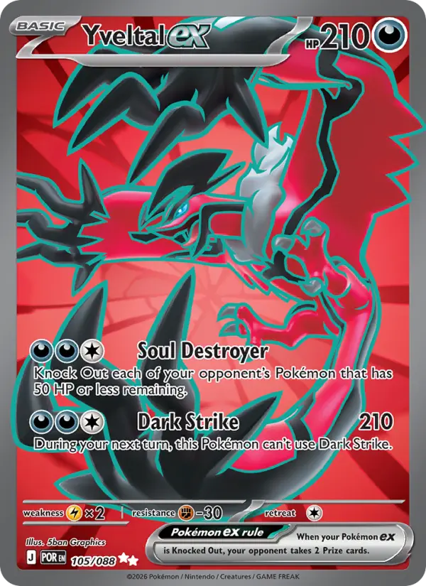 Yveltal ex 105 Perfect Order Pokesingles