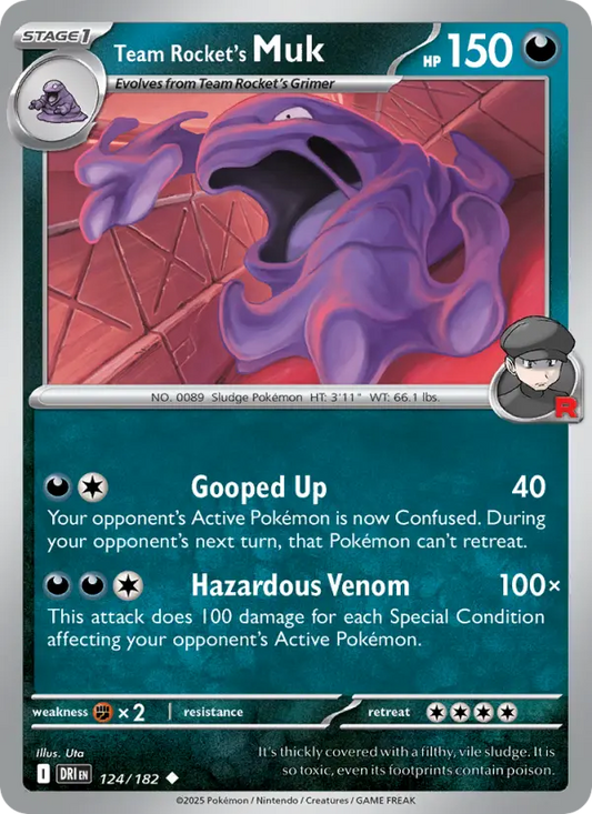 Team Rocket's Muk 124 Destined Rivals Pokesingles