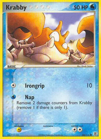 Krabby 66 FireRed & LeafGreen Pokesingles