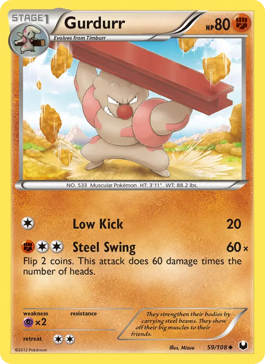 Gurdurr 59 Dark Explorers Pokesingles