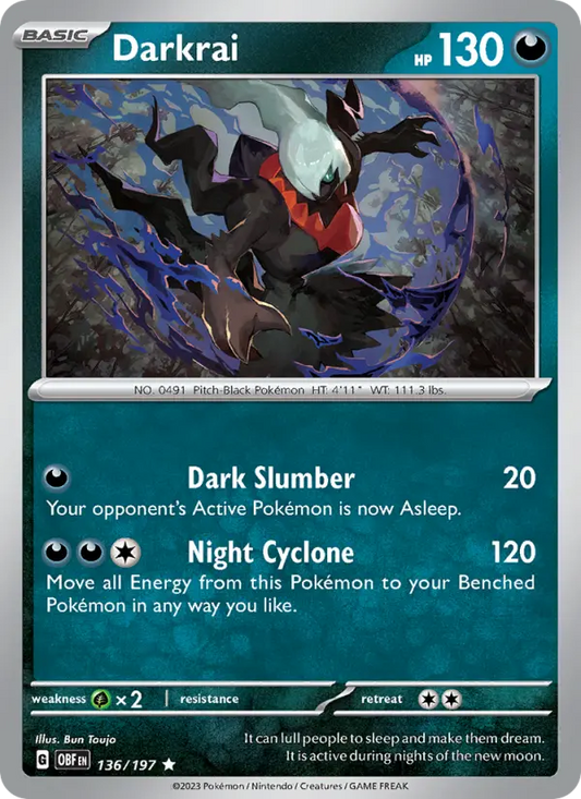 Darkrai 136 Obsidian Flames Pokesingles