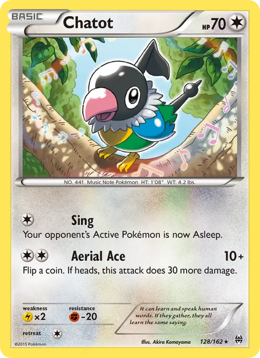 Chatot 128 BREAKthrough Pokesingles