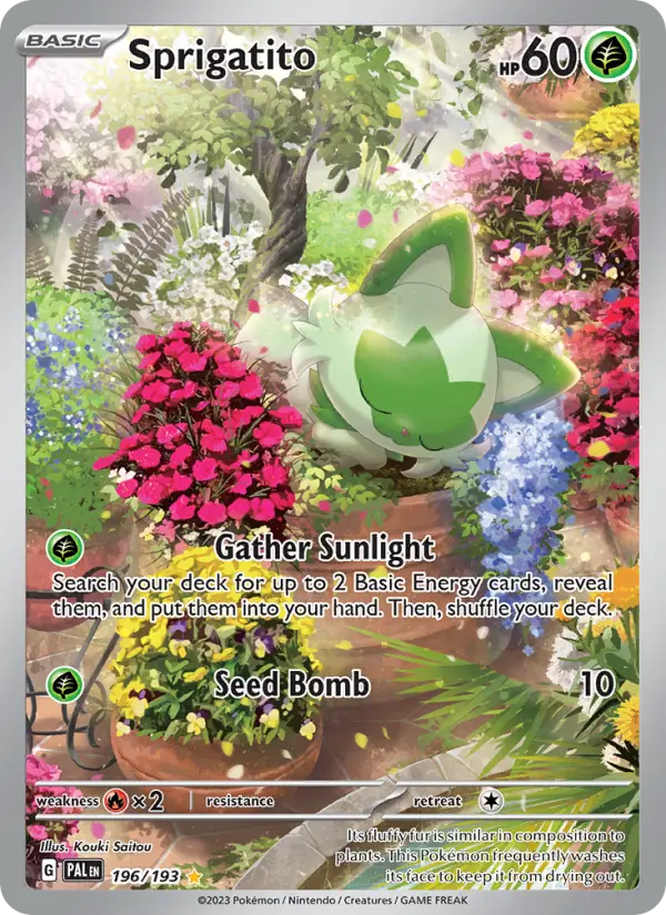 Sprigatito 196 Paldea Evolved Pokesingles