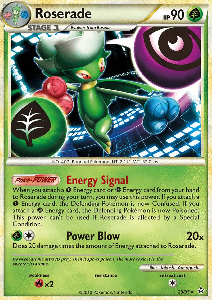 Roserade 23 Unleashed Pokesingles