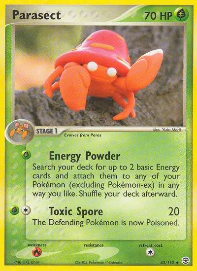 Parasect 43 FireRed & LeafGreen Pokesingles