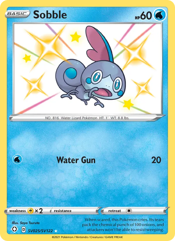 Sobble SV025 Shining Fates Pokesingles