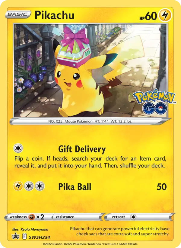 Pikachu SWSH234 SWSH Black Star Promos Pokesingles