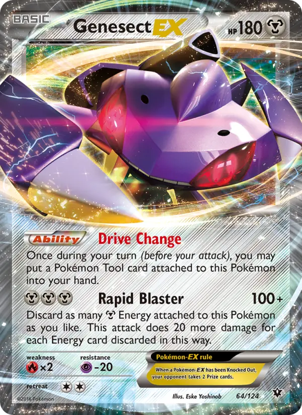 Genesect EX 64 Fates Collide Pokesingles